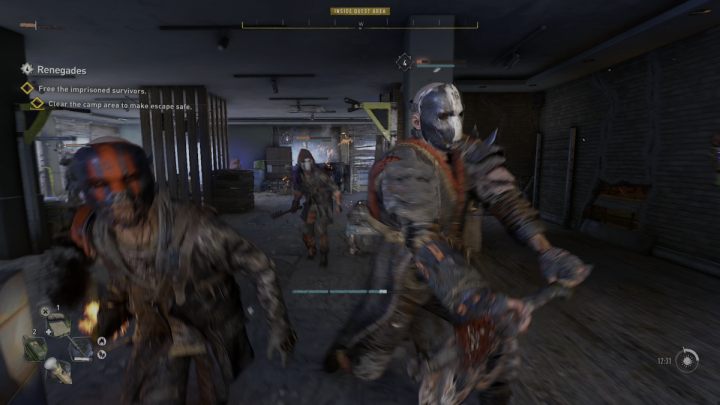W tym pomieszczeniu będzie przebywać 4 renegatów, w tym główny przeciwnik - Dying Light 2: Renegaci - solucja, opis przejścia - Dying Light 2 - poradnik do gry