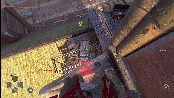 Na zewnątrz pojawią się czerwone ślady, po których musicie iść - Dying Light 2: Deskolotka (Easter egg) -gdzie znaleźć? - Dying Light 2 - poradnik do gry