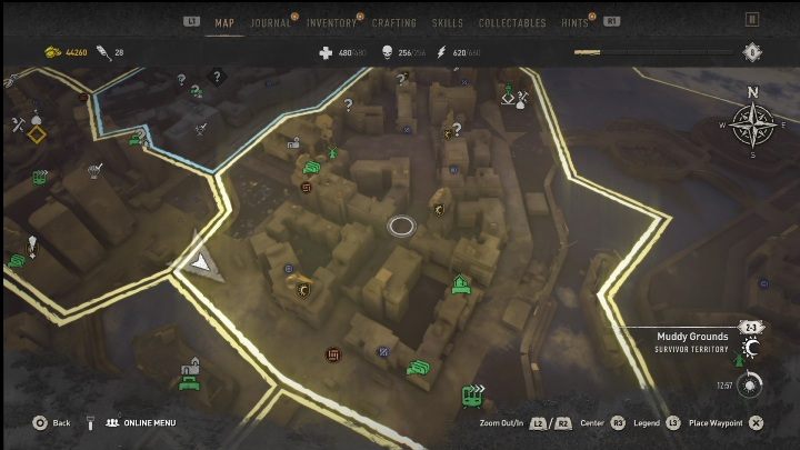 Wyzwanie z deskolotką znajdziecie w południowo zachodniej części Muddy Grounds - Dying Light 2: Deskolotka (Easter egg) -gdzie znaleźć? - Dying Light 2 - poradnik do gry