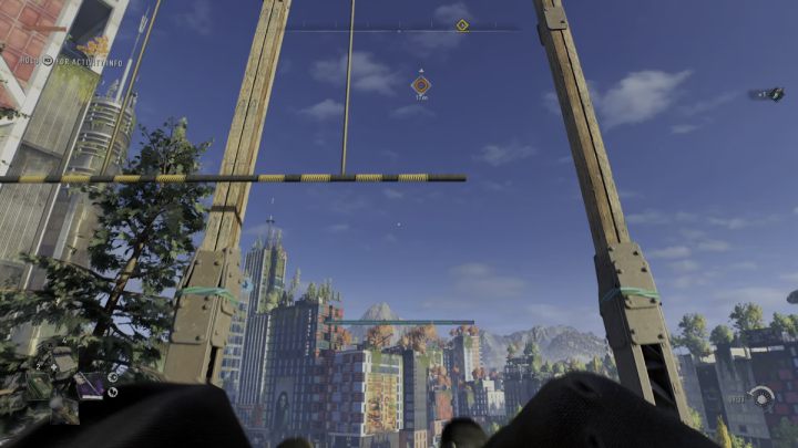 Poczekajcie, aż zrównacie się z drugim drążkiem i przeskoczcie na niego - Dying Light 2: Garrison (Wiatraki)- lista wszystkich - Dying Light 2 - poradnik do gry