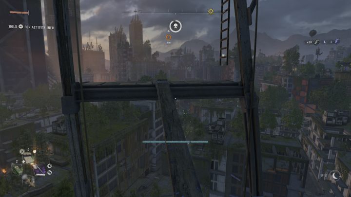 Na koniec przejdźcie po belce na drugą stronę i wejdźcie po drabinie na szczyt wiatraka - Dying Light 2: Garrison (Wiatraki)- lista wszystkich - Dying Light 2 - poradnik do gry