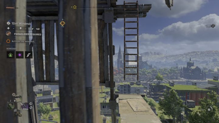 Przejdźcie w prawo i wejdźcie po drabinie na szczyt - Dying Light 2: Muddy Grounds (Wiatrak) - lokalizacja - Dying Light 2 - poradnik do gry