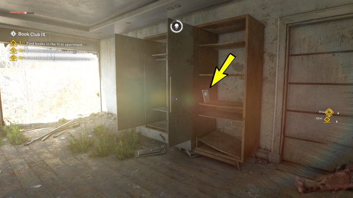 2 książka leży na regale obok otawrtej szafy - Dying Light 2: Klub książki 9 (Book Club 9) - solucja, opis przejścia - Dying Light 2 - poradnik do gry