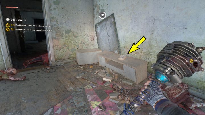 5 książka leży na półce przy ścianie - Dying Light 2: Klub książki 9 (Book Club 9) - solucja, opis przejścia - Dying Light 2 - poradnik do gry