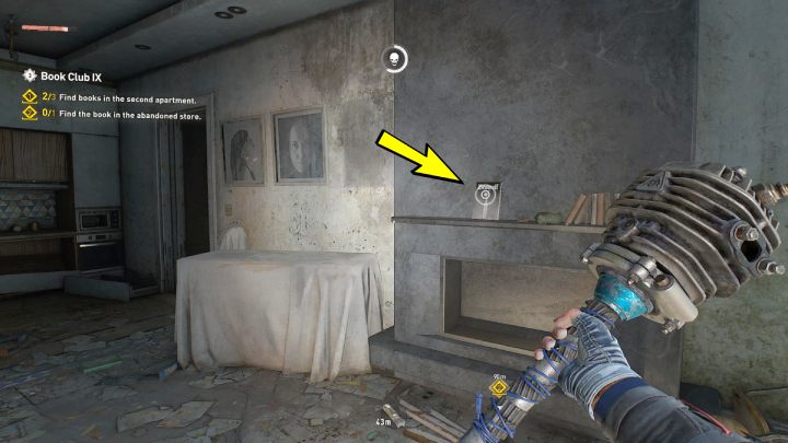 6 książkę znajdziecie nad kominkiem - Dying Light 2: Klub książki 9 (Book Club 9) - solucja, opis przejścia - Dying Light 2 - poradnik do gry