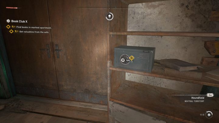 Podejdźcie do sejfu, użyjcie kodu 21-12-55 i zabierzcie zawartość - Dying Light 2: Klub książki 10 (Book Club 10) - solucja, opis przejścia - Dying Light 2 - poradnik do gry