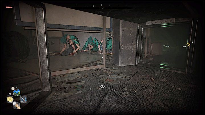 Dotrzecie do pierwszego z kilku pomieszczeń ze śpiącymi potworami - Dying Light 2: Wskaźniki zarazy - solucja, opis przejścia - Dying Light 2 - poradnik do gry