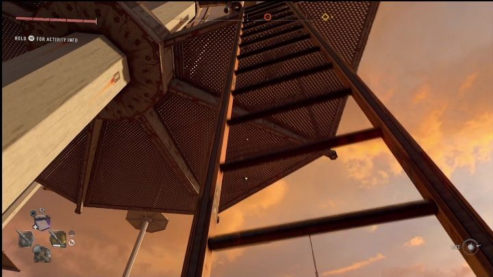 W trakcie wspinaczek warto szukać drabin, które można upuścić - Dying Light 2: Detektory GRE - anteny i wieże - Dying Light 2 - poradnik do gry