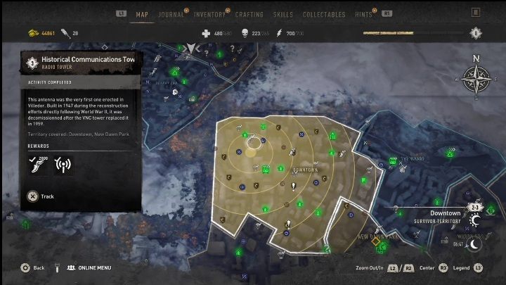 Region: Downtown - Dying Light 2: Detektory GRE - anteny i wieże - Dying Light 2 - poradnik do gry