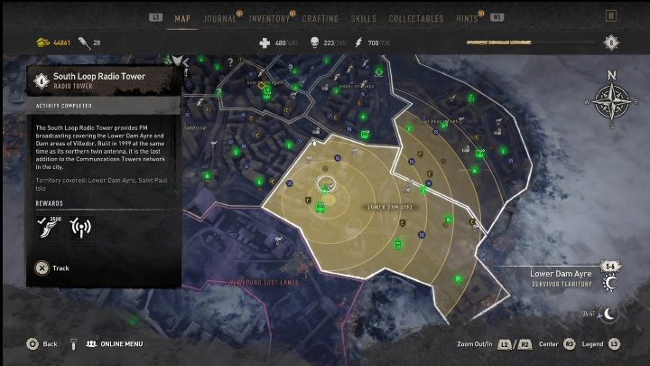 Region: Lower Dam Ayre - Dying Light 2: Detektory GRE - anteny i wieże - Dying Light 2 - poradnik do gry