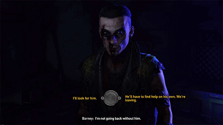 Po rozprawieniu się z potworami powróćcie do drzwi i tym razem będziecie mogli wejść do środka żeby rozpocząć rozmowę z Barneyem - Dying Light 2: Niesforny brat - solucja, opis przejścia - Dying Light 2 - poradnik do gry