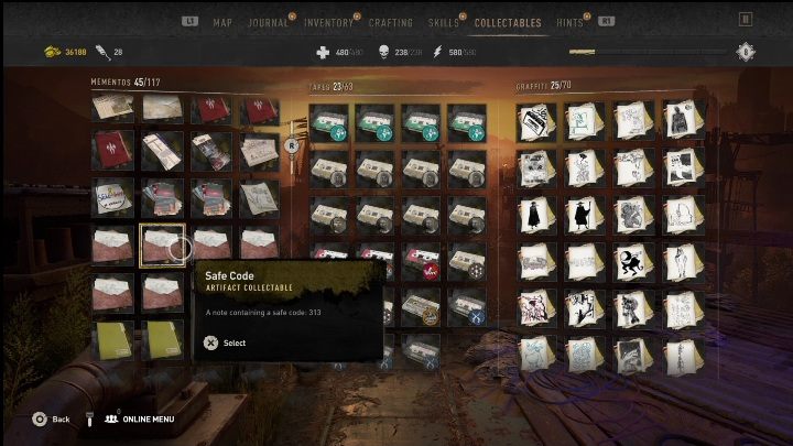 Ten kod znajdziecie w kopercie, na niewielkim drewnianym stoliku - Dying Light 2: Pamiątki (Downtown) - lista wszystkich - Dying Light 2 - poradnik do gry