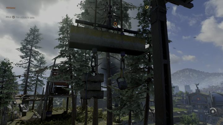 Przejdźcie na metalową belkę i podskoczcie do obniżającego się elementu - Dying Light 2: Wiatraki (Trinity) - lista wszystkich - Dying Light 2 - poradnik do gry