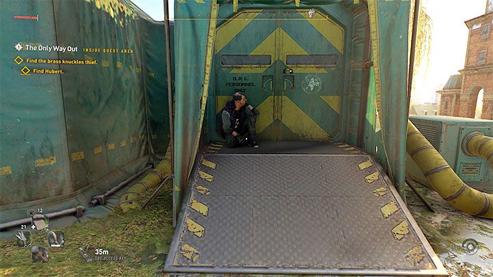 Podczas wspinaczki musicie doskakiwać do nowych drabin oraz do pojedynczych żółtych krawędzi - Dying Light 2: Jedyne wyjście - solucja, opis przejścia - Dying Light 2 - poradnik do gry