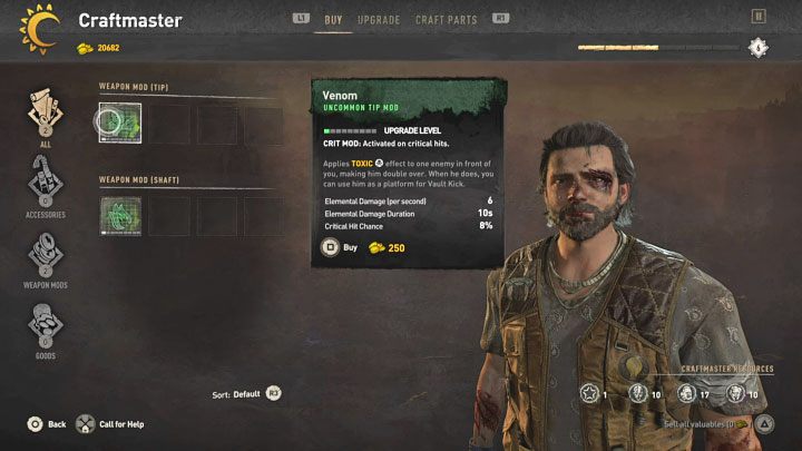 Bronie możecie naprawiać dzięki instalowaniu w nich modyfikacji - Dying Light 2: Naprawianie broni - czy jest możliwe? - Dying Light 2 - poradnik do gry