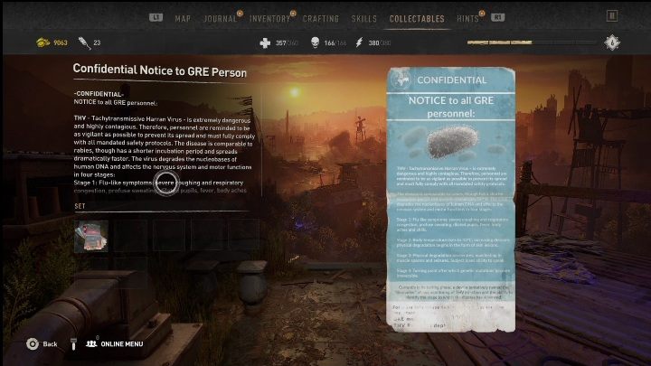 Za wykonanie zadania pobocznego Pierwszy biomarker (The First Biomarker) otrzymacie specjalna kartę, która wpadnie do Waszej kolekcji - Dying Light 2: Pamiątki (Trinity) - lista wszystkich - Dying Light 2 - poradnik do gry