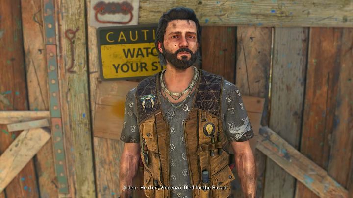 Po krótkiej rozmowie z Sophie wyjdźcie na zewnątrz i pomówcie z Vincenzo, aby dotrzymać obietnicy złożonej zmarłemu Alberto - Dying Light 2: Spełnić życzenie Alberto, czy iść do centrum? Rewolucja - Dying Light 2 - poradnik do gry