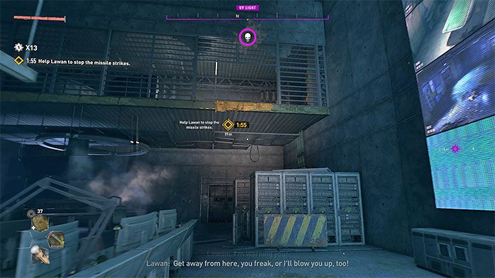 Załączy się licznik upływu czasu - macie niecałe 2 minuty na dotarcie do miejsca, w którym Lawan przygotowuje się do zdetonowania bomb - Dying Light 2: Które zakończenie wybrać? X13 - Dying Light 2 - poradnik do gry