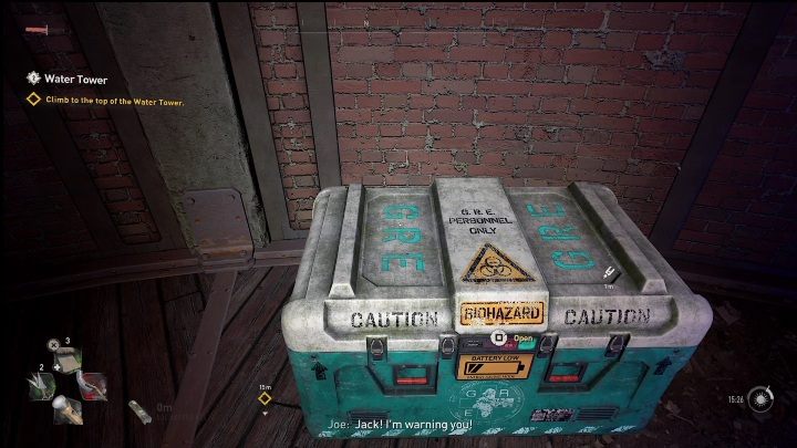 W trakcie misji Wieża ciśnień (Water Tower) dotrzecie do budowli, w której będziecie musieli pozbyć się ładunków wybuchowych - Dying Light 2: Łatwe inhibitory - gdzie znaleźć? - Dying Light 2 - poradnik do gry