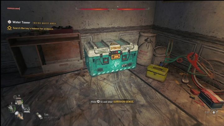 W trakcie misji Wieża ciśnień (Water Tower) po uruchomieniu główniej wieży udacie się do opuszczonego budynku w oszukiwaniu mężczyzny - Dying Light 2: Łatwe inhibitory - gdzie znaleźć? - Dying Light 2 - poradnik do gry