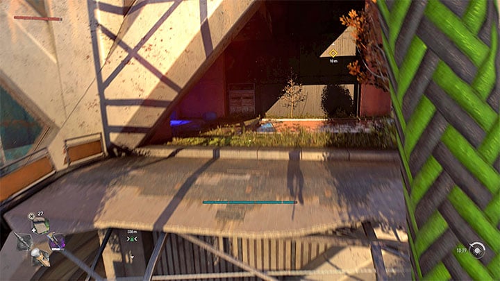 Aktywny hak możecie wystrzeliwać w stronę wszystkich obieków, przy którym pojawia się mała ikona celownika - Dying Light 2: Hak - jak odblokować i używać? - Dying Light 2 - poradnik do gry