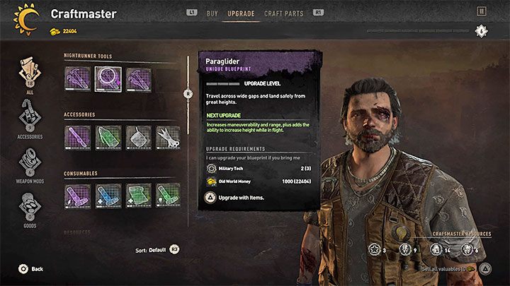 W celu kupowania ulepszeń dla wymienionych powyżej gadżetów musicie odwiedzać rzemieślników, których odnajduje się w wielu bezpiecznych lokacjach - Dying Light 2: Narzędzia - jak ulepszać? - Dying Light 2 - poradnik do gry