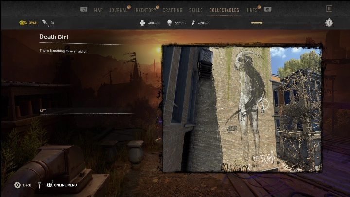 Czerwona skrzynia, której potrzebujecie znajduje się na wentylacji znajdującej się na bocznej ścianie elewacji budynku - Dying Light 2: Graffiti (The Wharf) - lista wszystkich - Dying Light 2 - poradnik do gry