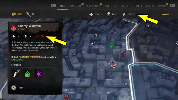 Wspinaczka po wiatrakach wymaga określonej liczby punktów wytrzymałości - Dying Light 2: Wiatrak - jak aktywować? - Dying Light 2 - poradnik do gry