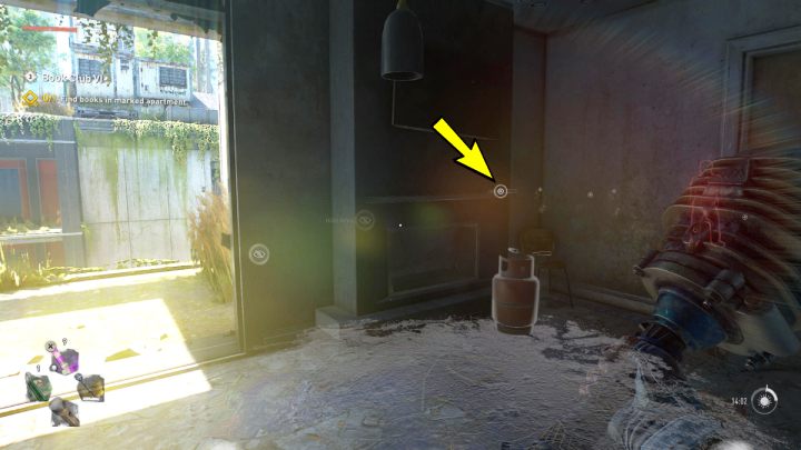 Udajcie się do mieszkania na ostatnim piętrze w budynku dzielnicy Garrison - Dying Light 2: Klub książki 6 (Book Club 6) - solucja, opis przejścia - Dying Light 2 - poradnik do gry