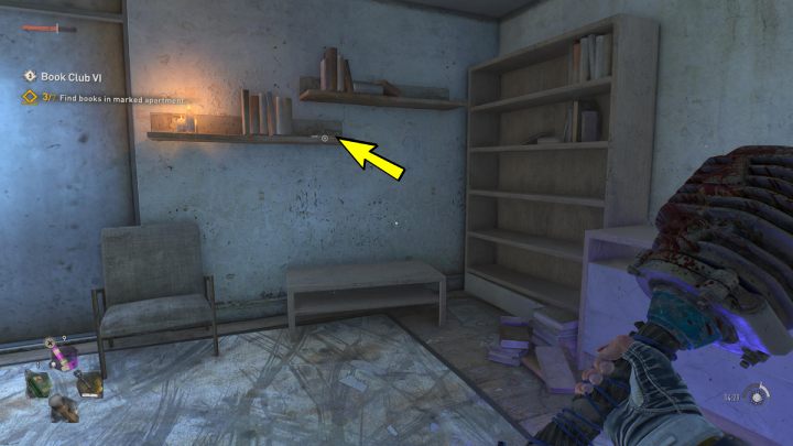4 książka leży na małej półce ściennej - Dying Light 2: Klub książki 6 (Book Club 6) - solucja, opis przejścia - Dying Light 2 - poradnik do gry