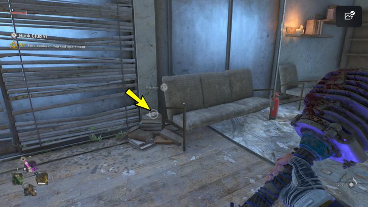 6 książka leży przy kanapie przy oknie - Dying Light 2: Klub książki 6 (Book Club 6) - solucja, opis przejścia - Dying Light 2 - poradnik do gry