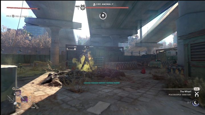 Ten inhibitor znajdziecie na terenie anomalii GRE - Dying Light 2: Inhibitory (The Wharf) - lista wszystkich - Dying Light 2 - poradnik do gry