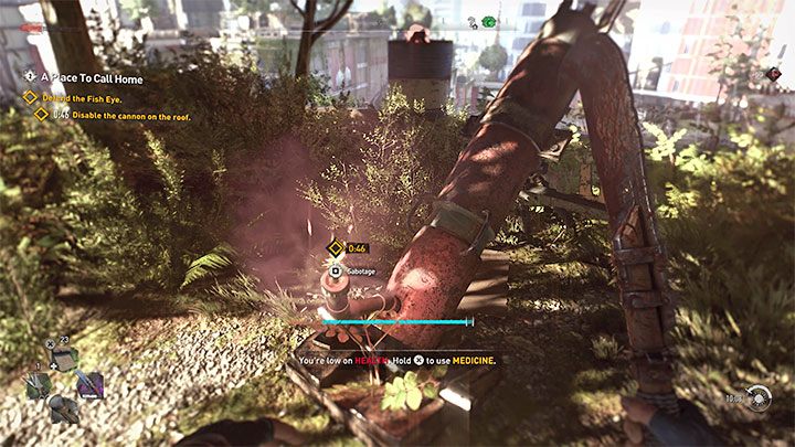 Sprawy się skomplikują po tym jak otrzymacie zadanie zniszczenia działa na dachu - Dying Light 2: Nowy dom - solucja, opis przejścia - Dying Light 2 - poradnik do gry