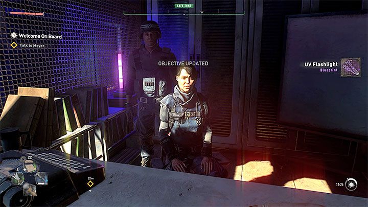 Po zakończonym spotkaniu musicie powrócić do Meyer i raz jeszcze porozmawiać z nią - Dying Light 2: Witamy na pokładzie - solucja, opis przejścia - Dying Light 2 - poradnik do gry