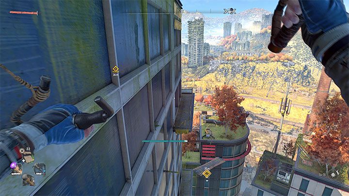 Dotrzyjcie teraz do wentylatora na dachu budynku znajdującego się na południe od celu misji (obrazek 1) - Dying Light 2: Witamy na pokładzie - solucja, opis przejścia - Dying Light 2 - poradnik do gry