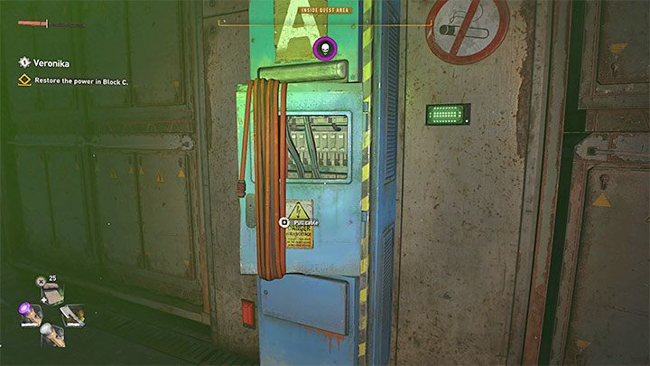 Ponownie zainteresujcie się obszarami przy suficie, ale tym razem zlokalizujcie szyb wentylacyjny - Dying Light 2: Veronika - solucja, opis przejścia - Dying Light 2 - poradnik do gry