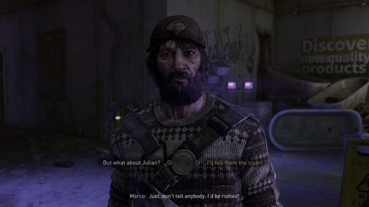 Przy rozmowie z Marco, będziecie mieli do wyboru - Dying Light 2: Na zdrowie - solucja, opis przejścia - Dying Light 2 - poradnik do gry