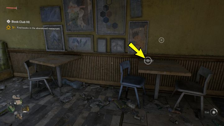 4 książka leży na jednym ze stolików - Dying Light 2: Klub książki 7 (Book Club 7) - solucja, opis przejścia - Dying Light 2 - poradnik do gry