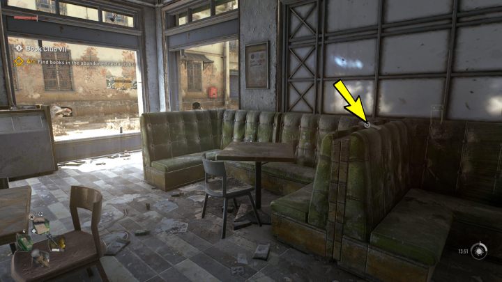 5 książkę znajdziecie na zielonej kanapie - Dying Light 2: Klub książki 7 (Book Club 7) - solucja, opis przejścia - Dying Light 2 - poradnik do gry