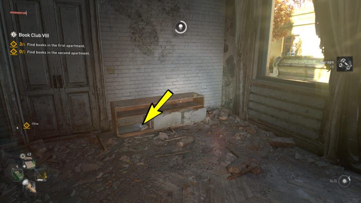 4 książka leży na szafce przy oknie - Dying Light 2: Klub książki 8 (Book Club 8) - solucja, opis przejścia - Dying Light 2 - poradnik do gry