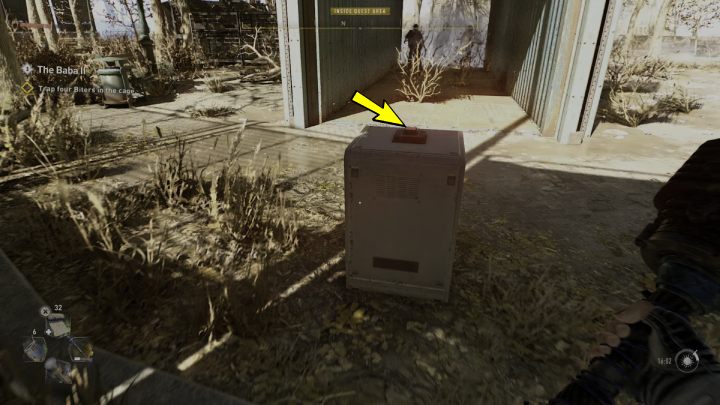 Przy pomocy mięsnej przynęty lub wabika przyciągnijcie uwagę 4 zarażonych i zwabcie ich do klatki - Dying Light 2: Baba 2 (The Baba 2) - solucja, opis przejścia - Dying Light 2 - poradnik do gry