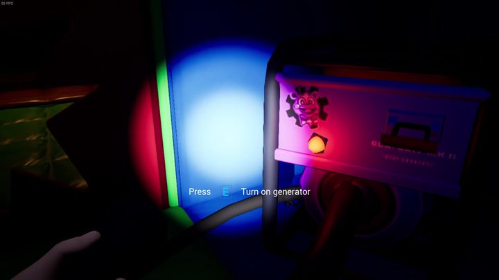 Następnie idźcie za kablem w górę, do momentu, gdy skręci on w żółty tunel - FNAF SB: Moondrop - boss, jak pokonać? - FNAF Security Breach - poradnik do gry