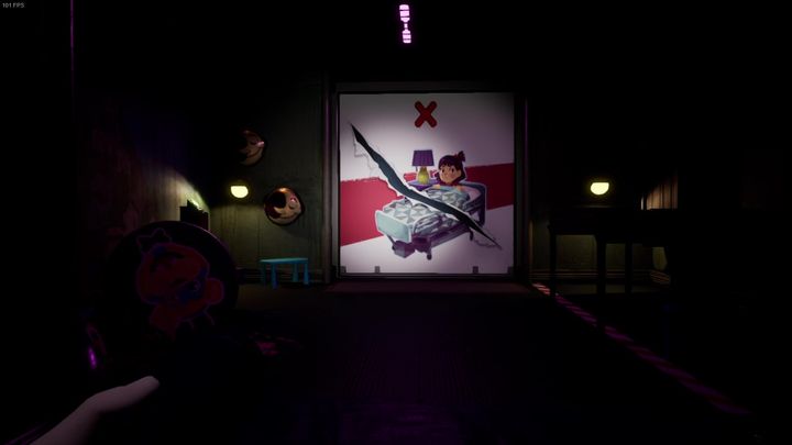 Po prawej natomiast znajduje się przycisk, który otwiera zamknięte drzwi bez przycisku, które mijaliście po drodze - FNAF SB: Warehouse - solucja, opis przejścia - FNAF Security Breach - poradnik do gry