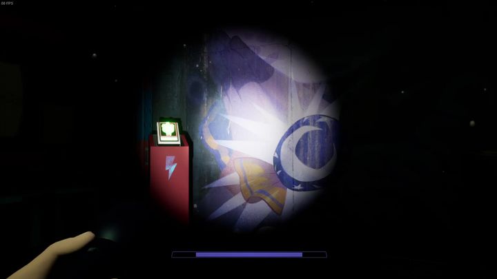 Gdy tylko naciśniecie przycisk, schowajcie się do pojemnika znajdującego się obok - FNAF SB: Warehouse - solucja, opis przejścia - FNAF Security Breach - poradnik do gry