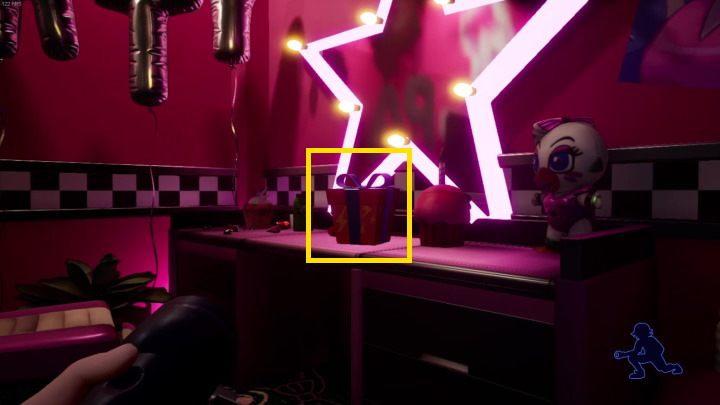 Po tym jak opuścicie pokój Chicki Opuśćcie pojawi się Moondrop - FNAF SB: Party Pass - solucja, opis przejścia - FNAF Security Breach - poradnik do gry