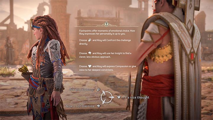 Gra wyjątkowo pozwoli Wam na wybór opcji zachowania powiązanej z preferowanym stanem emocjonalnym głównej bohaterki - Horizon Forbidden West: Czy są romanse? - Horizon Forbidden West - poradnik do gry