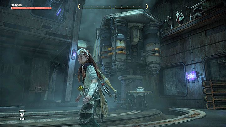 Za odblokowanymi drzwiami znajdziecie ciężki sprzęt (Storage Unit) - Horizon Forbidden West: Nasiona przeszłości (Seeds of the Past) - solucja, opis przejścia - Horizon Forbidden West - poradnik do gry