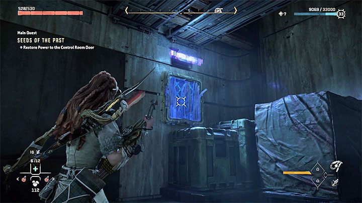 Na początek rozejrzyjcie się w okolicy za kratką z powyższego obrazka - Horizon Forbidden West: Nasiona przeszłości (Seeds of the Past) - solucja, opis przejścia - Horizon Forbidden West - poradnik do gry