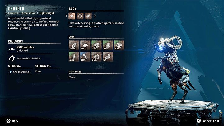 Śmigacz (Charger) to nazwa jednego z częściej spotykanych gatunków maszyn w grze - Horizon Forbidden West: Jak zdominować i zdobyć mounta? Śmigacz (Charger) - Horizon Forbidden West - poradnik do gry