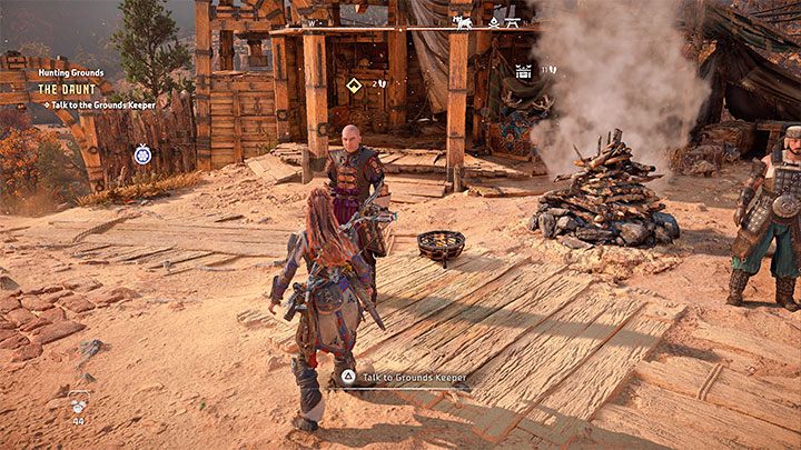 Po dotarciu na miejsce najpierw porozmawiajcie z Thurlisem, który może wyjaśnić Wam podstawowe zasady wyzwań łowieckich - Horizon Forbidden West: Tereny łowieckie: Beznadzieja - opis przejścia prób - Horizon Forbidden West - poradnik do gry